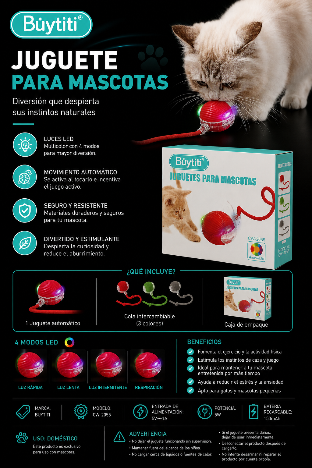 Juguetes para Mascotas y Gatos